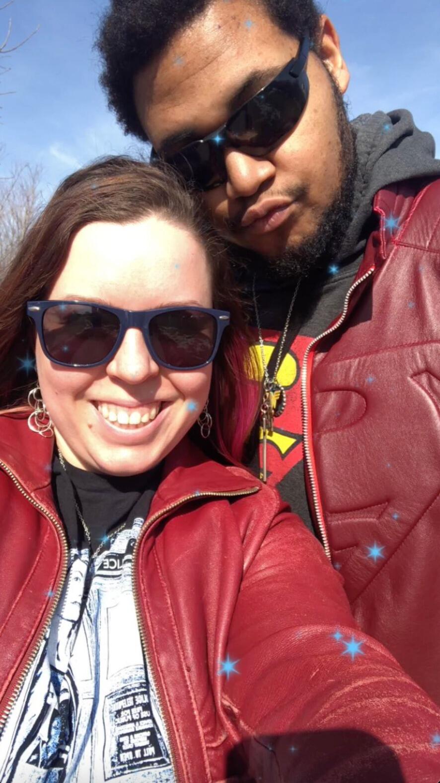 We were going to wait to go out until after Sarah's graduation to start dating. This marked date #2, this time at AJ Bombers. It was also the day that we discovered we had matching jackets!!!! 
(Picture from a later day)