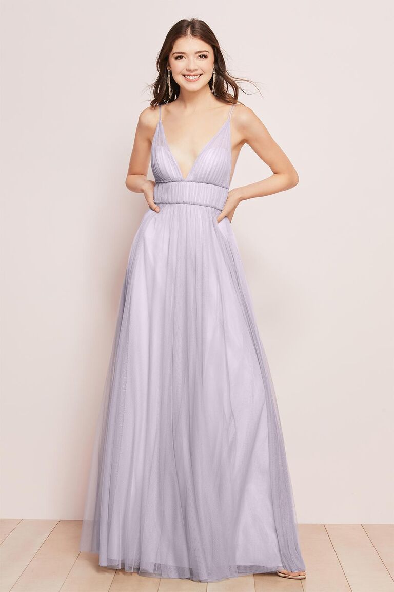 Pastel on sale purple gown