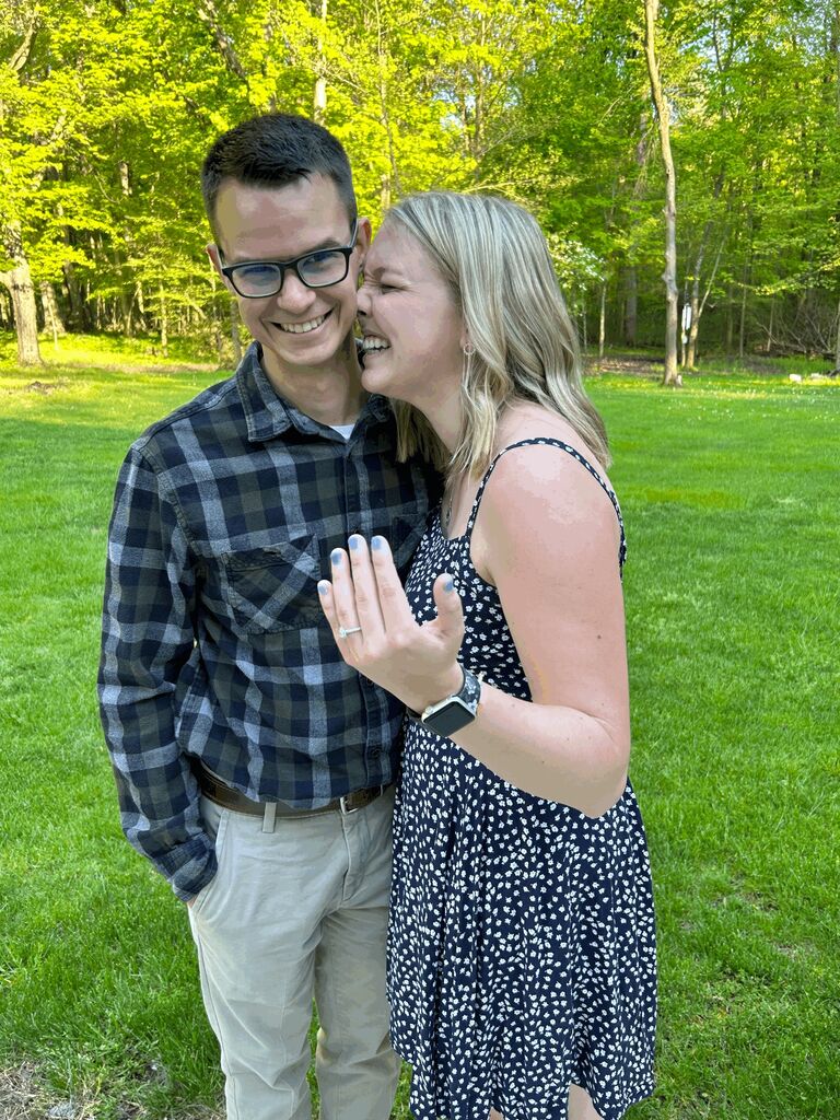 A simple walk in the park turns into the best day of our lives so far. We are engaged on a beautiful Friday night at our favorite park in Newark! 