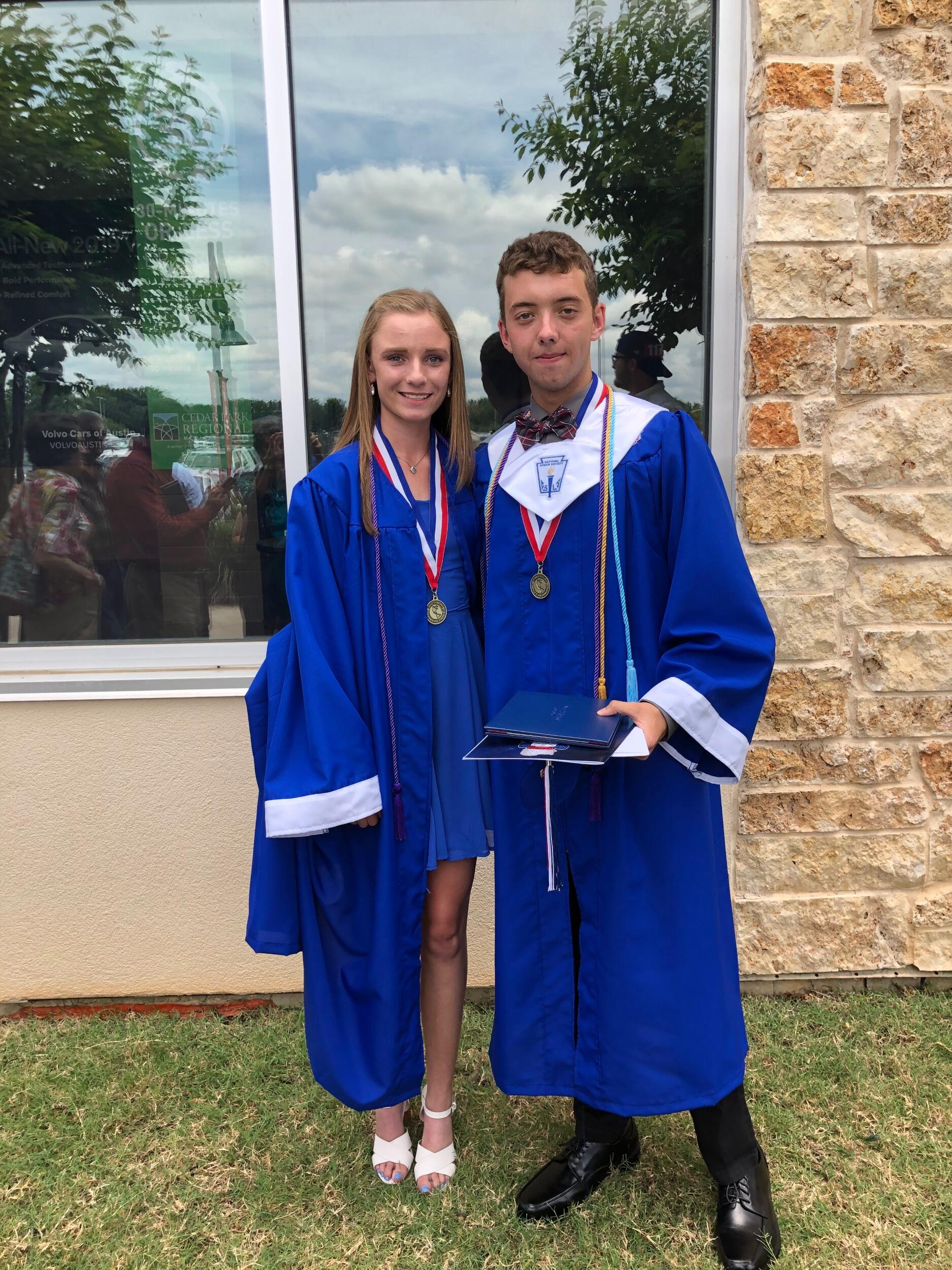 Josh and Kirsten graduated from Leander High School!