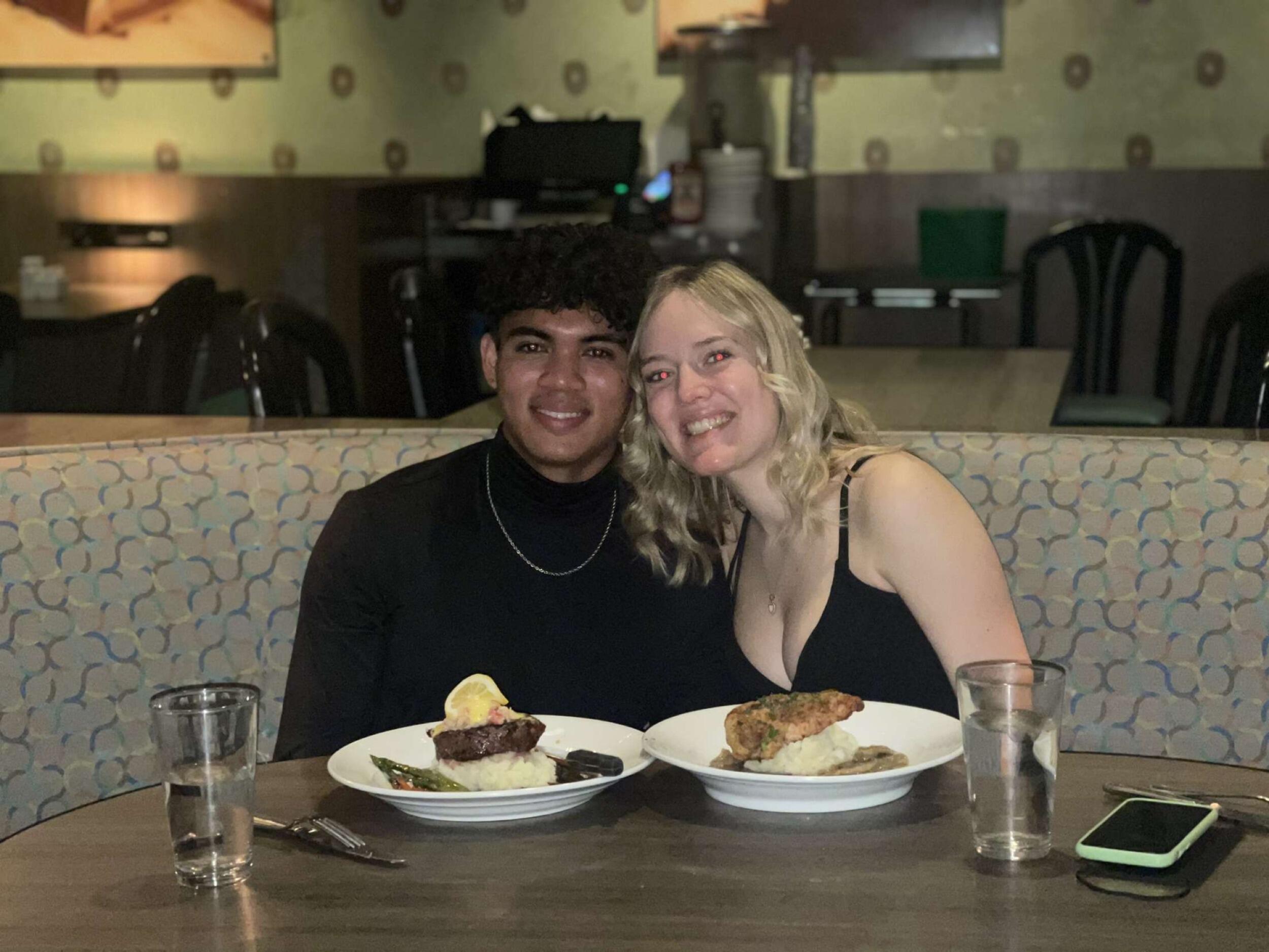 Celebrating the first valentines day together!