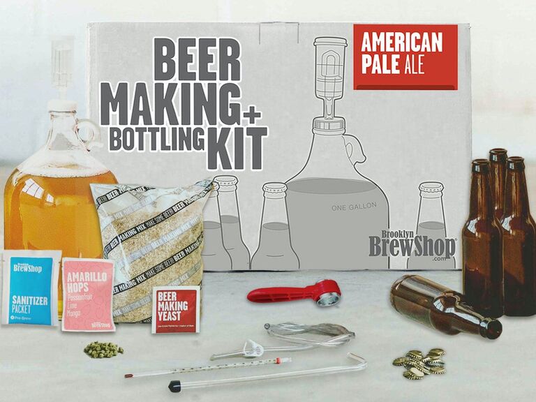 Beer making and bottling kit gift for best man
