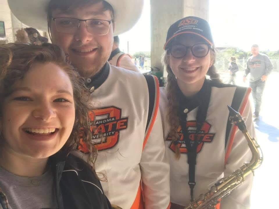 OSU marching band together!