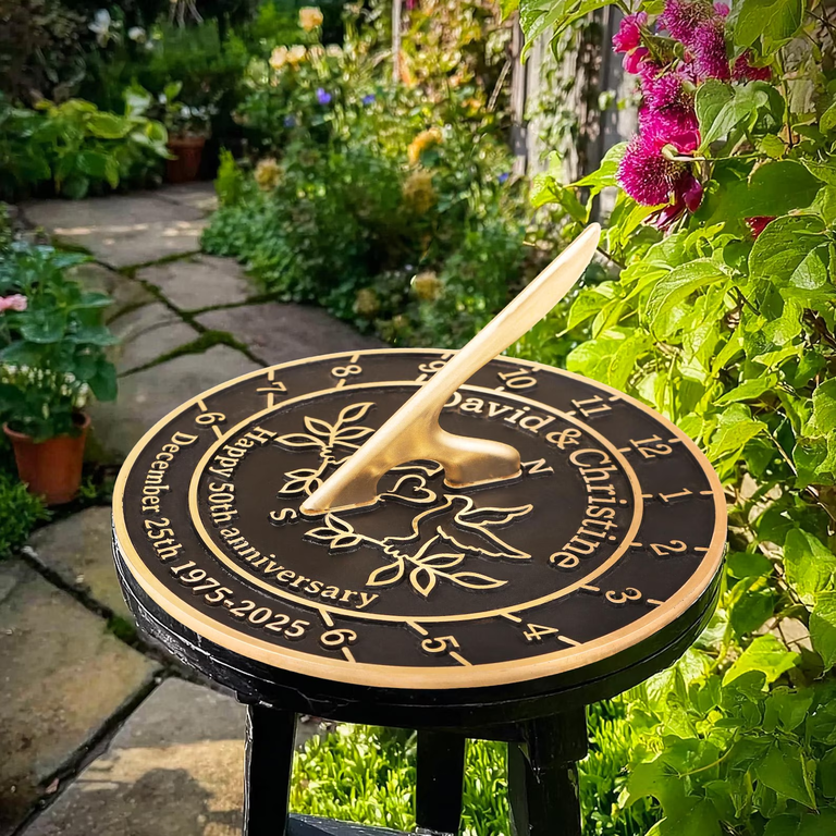 Golden anniversary sundial
