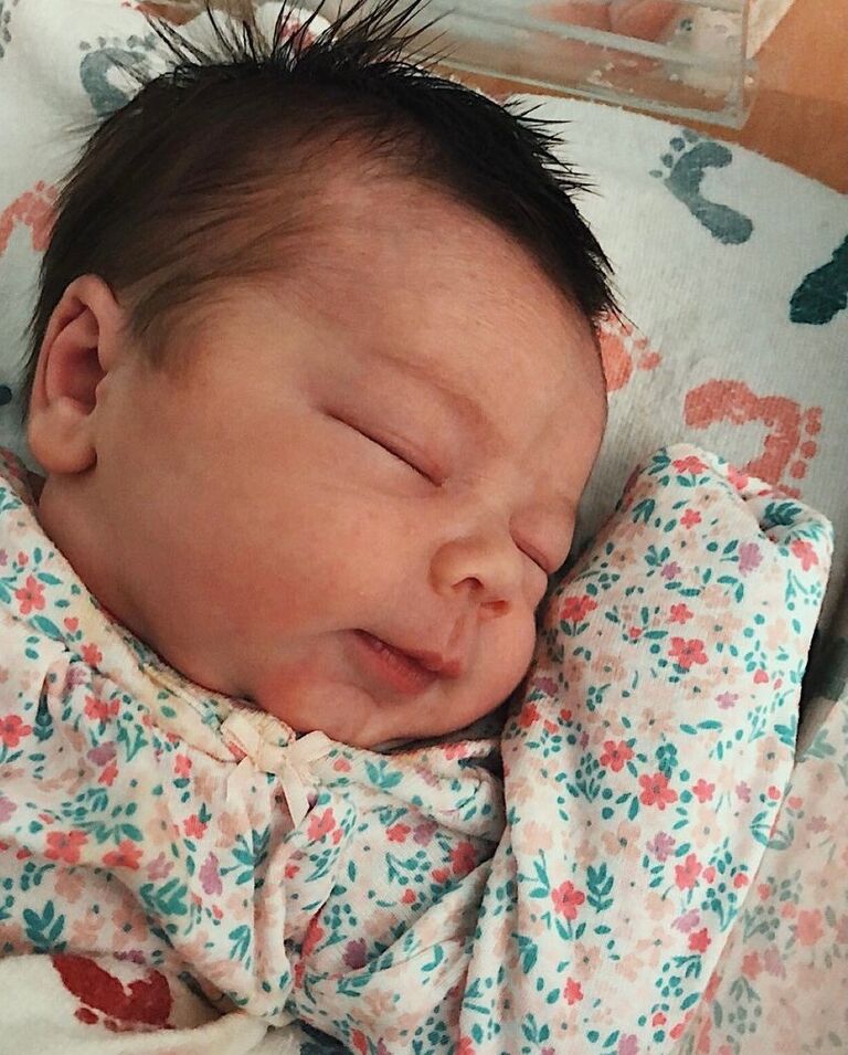 Our beautiful Francesca Jane Frusco *Finally* entered the world!
