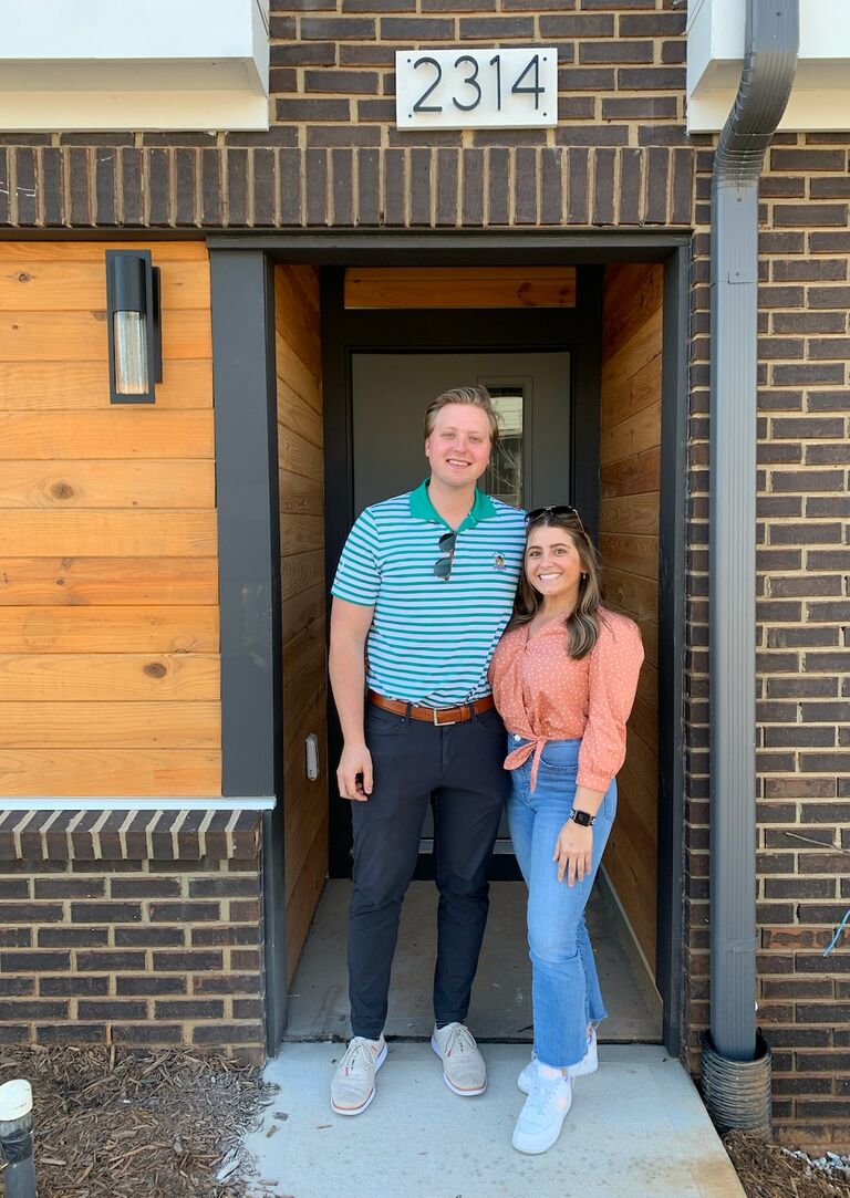 After two years of long distance, Thomas and Alex moved to Charlotte, NC together in 2019 where they started their first jobs. A few years and a couple of new jobs later, the two purchased their first home in CLT! 