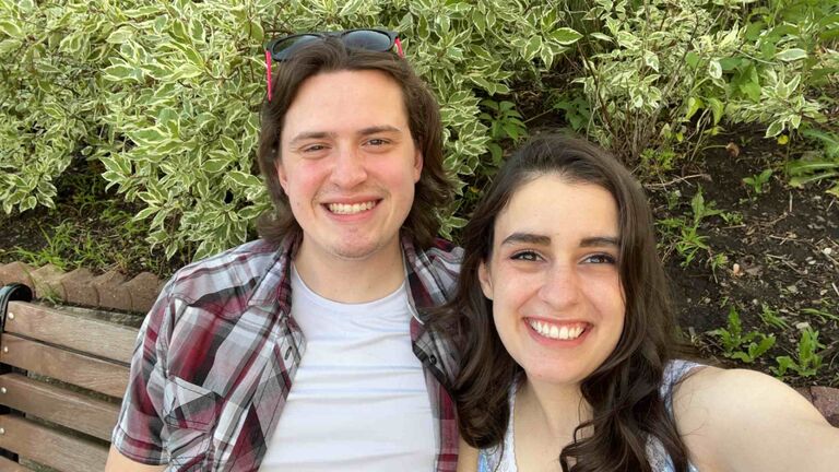 Just a random visit to our favorite bench in Naperville... Little did we know this would be THE spot where we would get engaged!