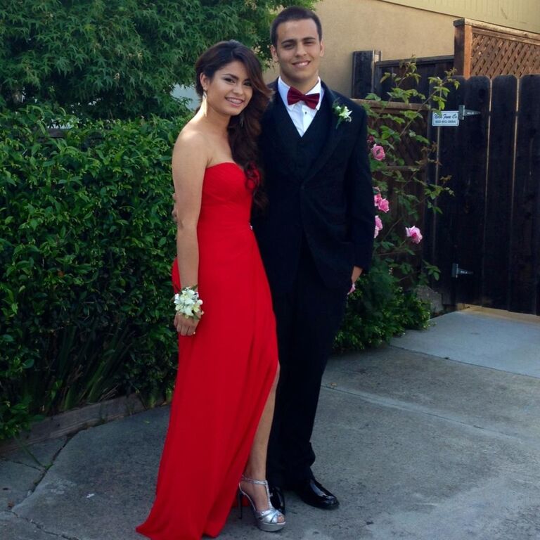 Senior Prom Dates- We both attended Sequoia but didn't meet until senior year. We became great friends and started hanging out frequently.
