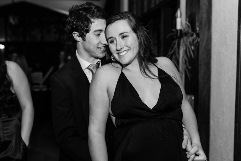 Dancing the night away at Maria's sorority formal