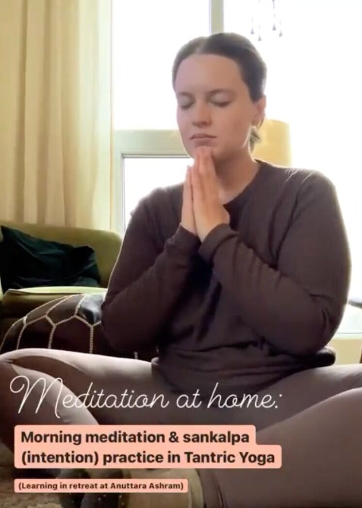 Emma graduates from Yoga Teacher Training and starts teaching.