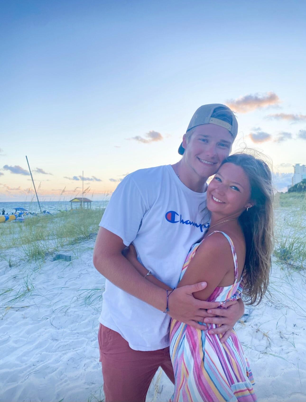 We both went on our family vacations that summer! It was so special to get to know one another's families during the week, especially at the beach!