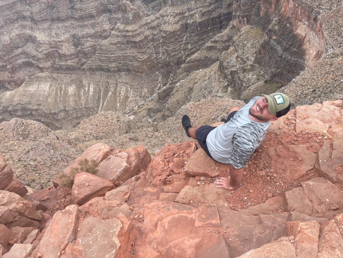 Can you spot Jake in the Grand Canyon?