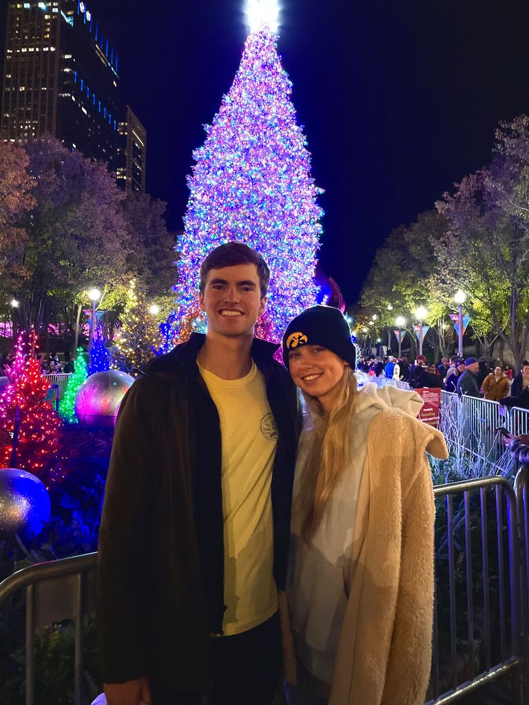 Which then put us at to our first Christmas together.