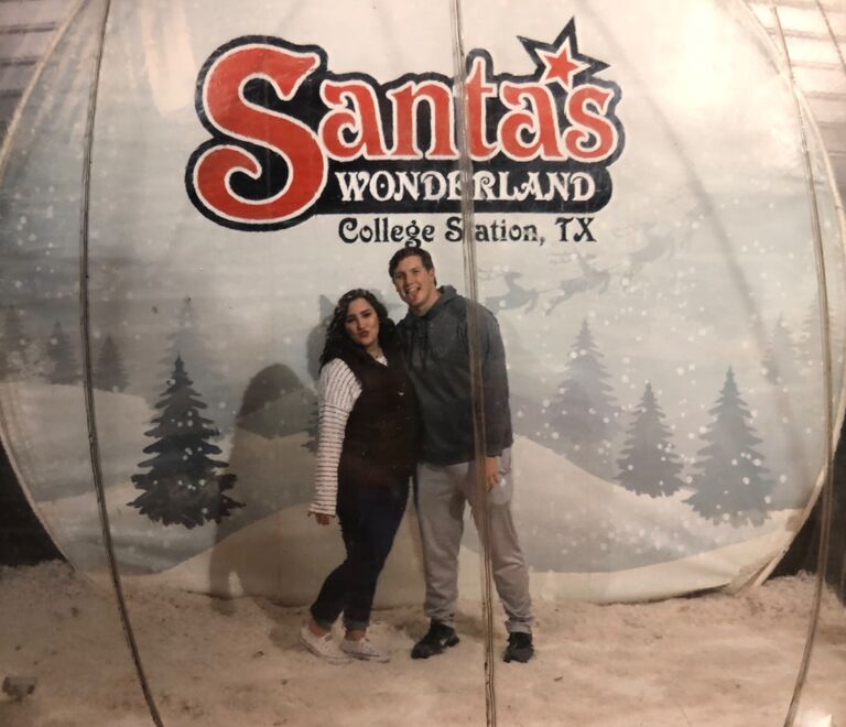 Human snowglobe