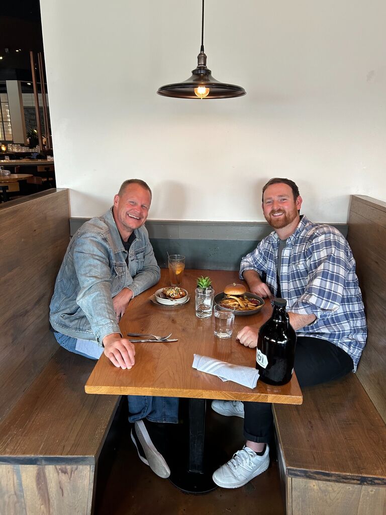 Sean and David sit down at the 101 Beer Kitchen in Dublin, OH. David nervously asks Sean for his blessing to propose to Sara.