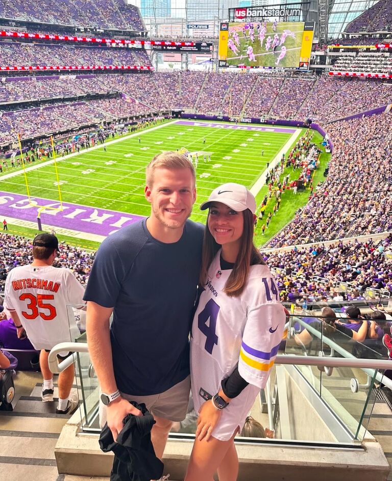 They Enjoyed when family and friends came up to visit them, they loved bringing them to Downtown Minneapolis to watch the Minnesota Twins and the Vikings. #SKOL