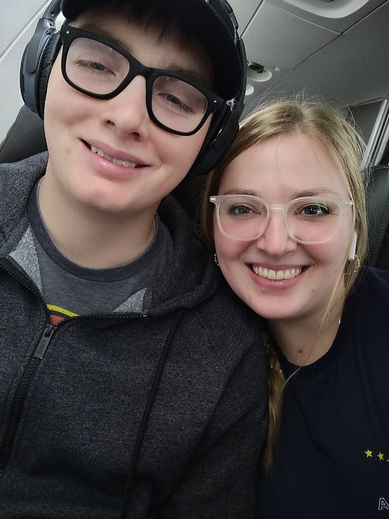 First plane trip together!