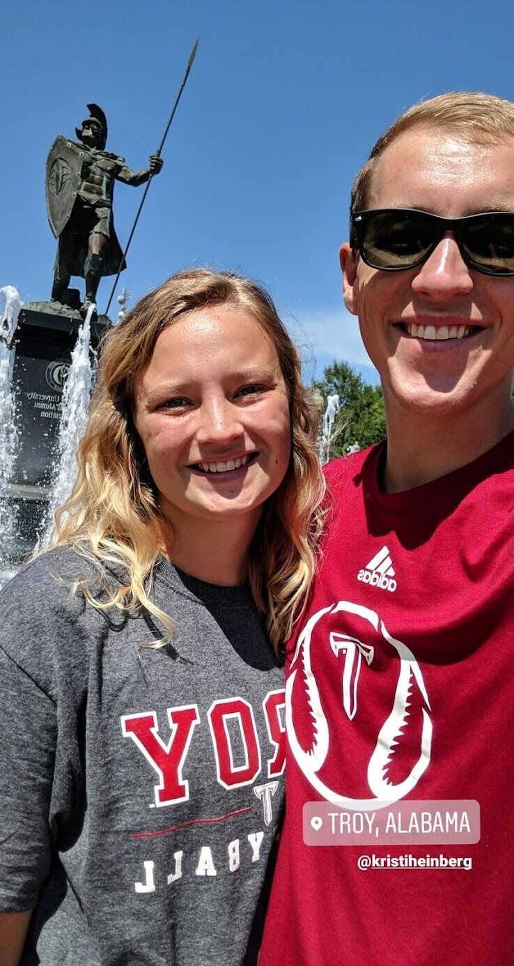 Kristi visited Andy in Alabama over spring break!