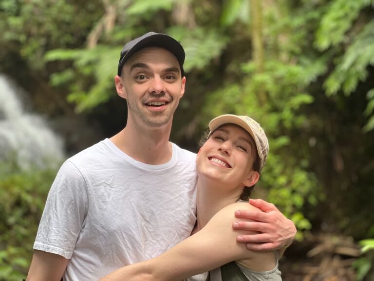 Jessica meets Dan’s  parents, Sonja and Gary, in Hawaii 
