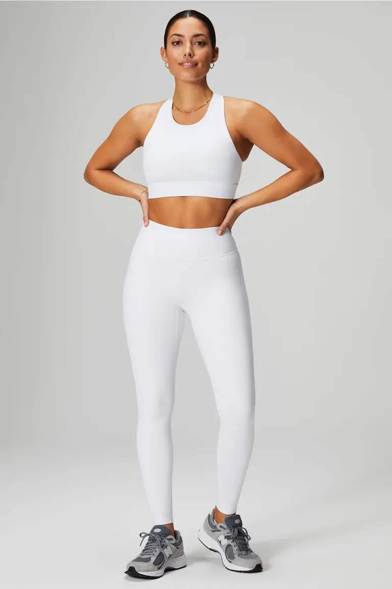 All white 2025 workout outfit