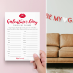 Galentine's day party ideas including printable games and banner