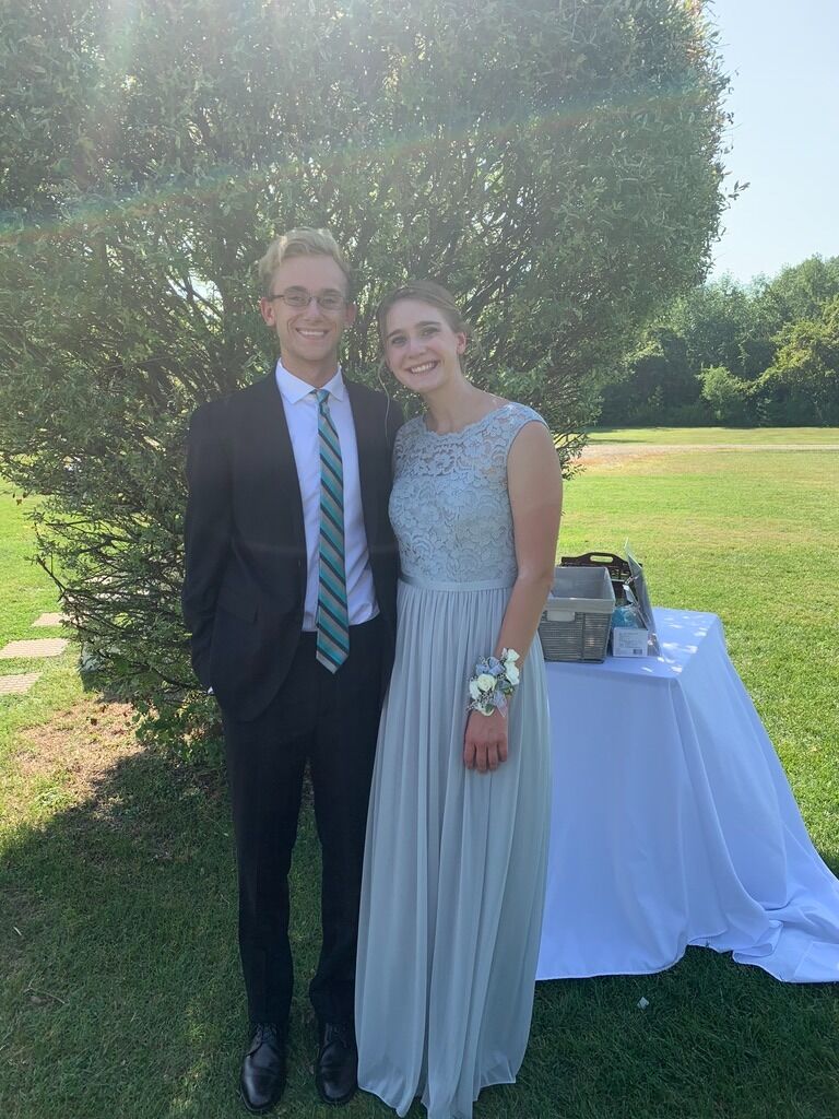 Celebrating at Quinn and Olivia's wedding!
