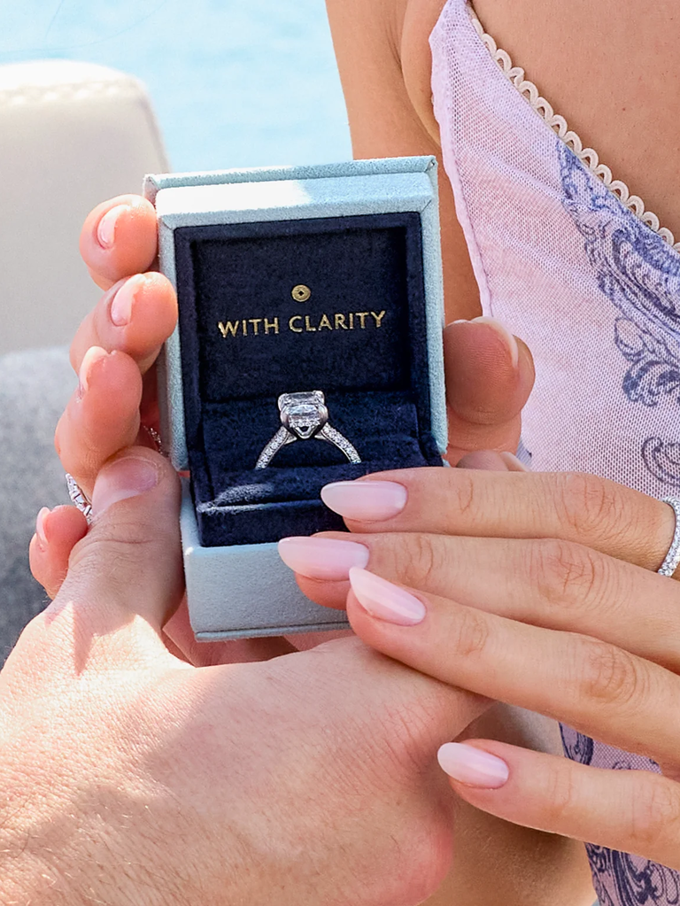 With Clarity engagement ring