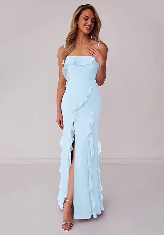 azazie a-line/princess square neck floor-length chiffon bridesmaid dress reviews Azazie A-Line/Princess Square Neck Floor-Length Chiffon Bridesmaid Dresses