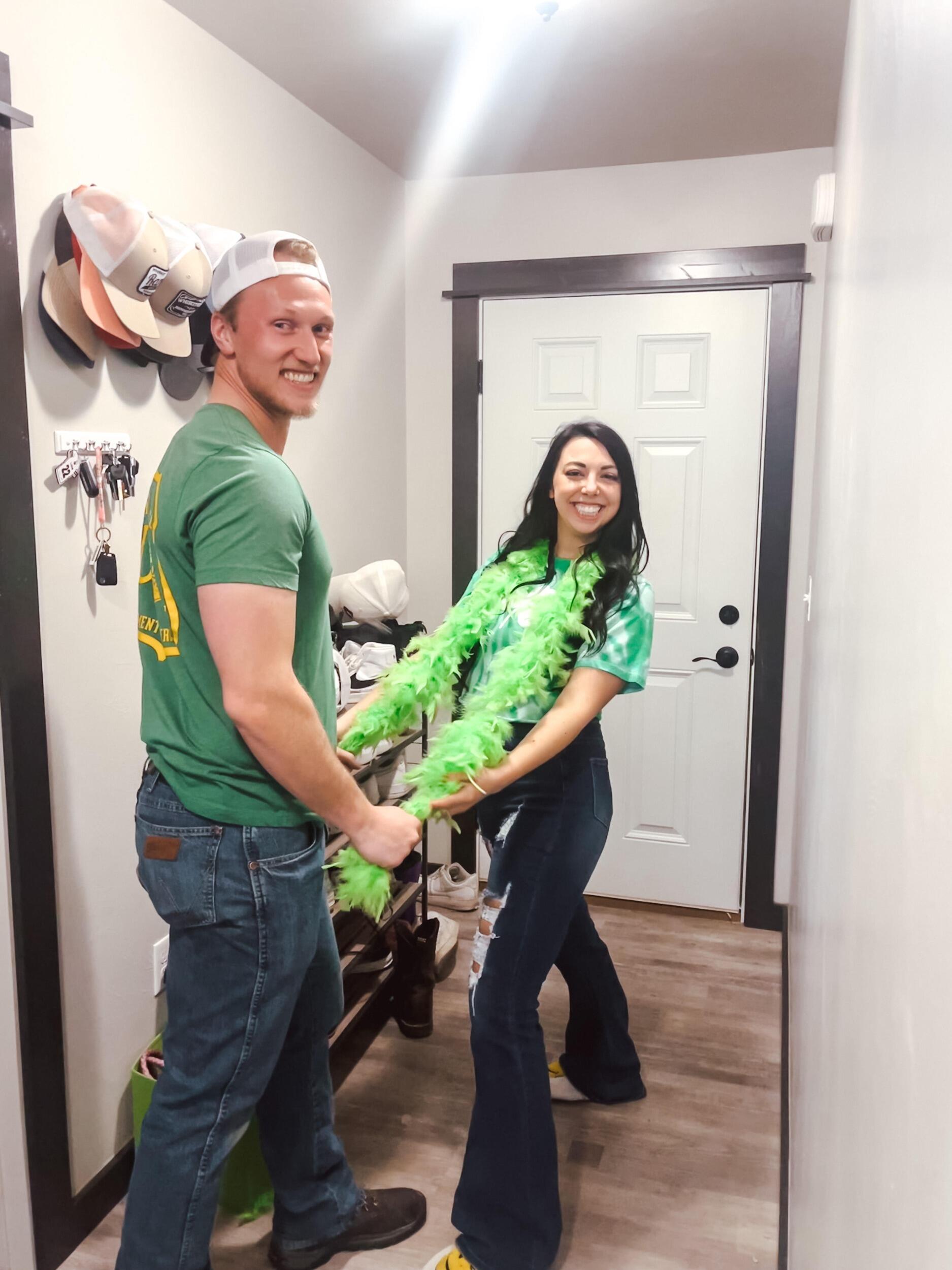Took our first overnight road trip together to celebrate St. Patty's day in Butte America!