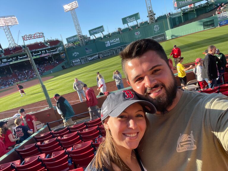 Pete took Sam to her first MLB baseball game at Fenway park. Go Red Sox!
