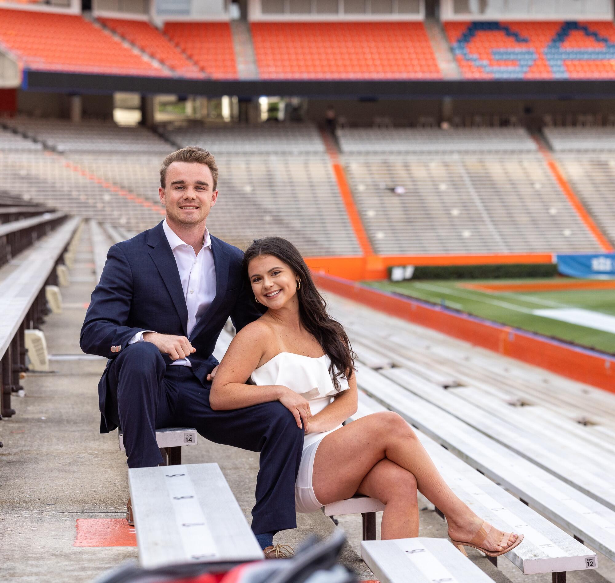 Connor and Olivia graduated from undergrad at the University of Florida, wrapping up an unforgettable chapter. During their spring semester, they set sail on a spring break cruise to the Bahamas and toured several law schools along the way. After weighing all her options—and with a little help from Connor—Olivia decided to continue her journey at UF Law. Go Gators, again!