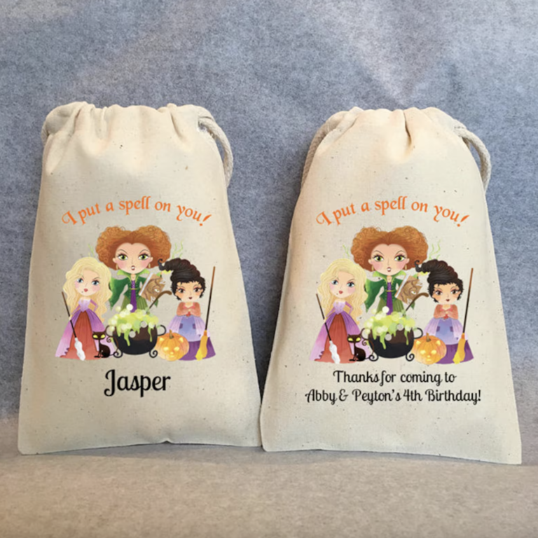 Custom hocus pocus bachelorette party welcome bag