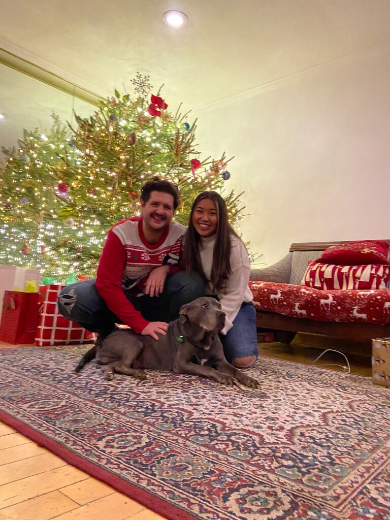 5th Christmas together at the Ayar family home with their beloved Blue.
