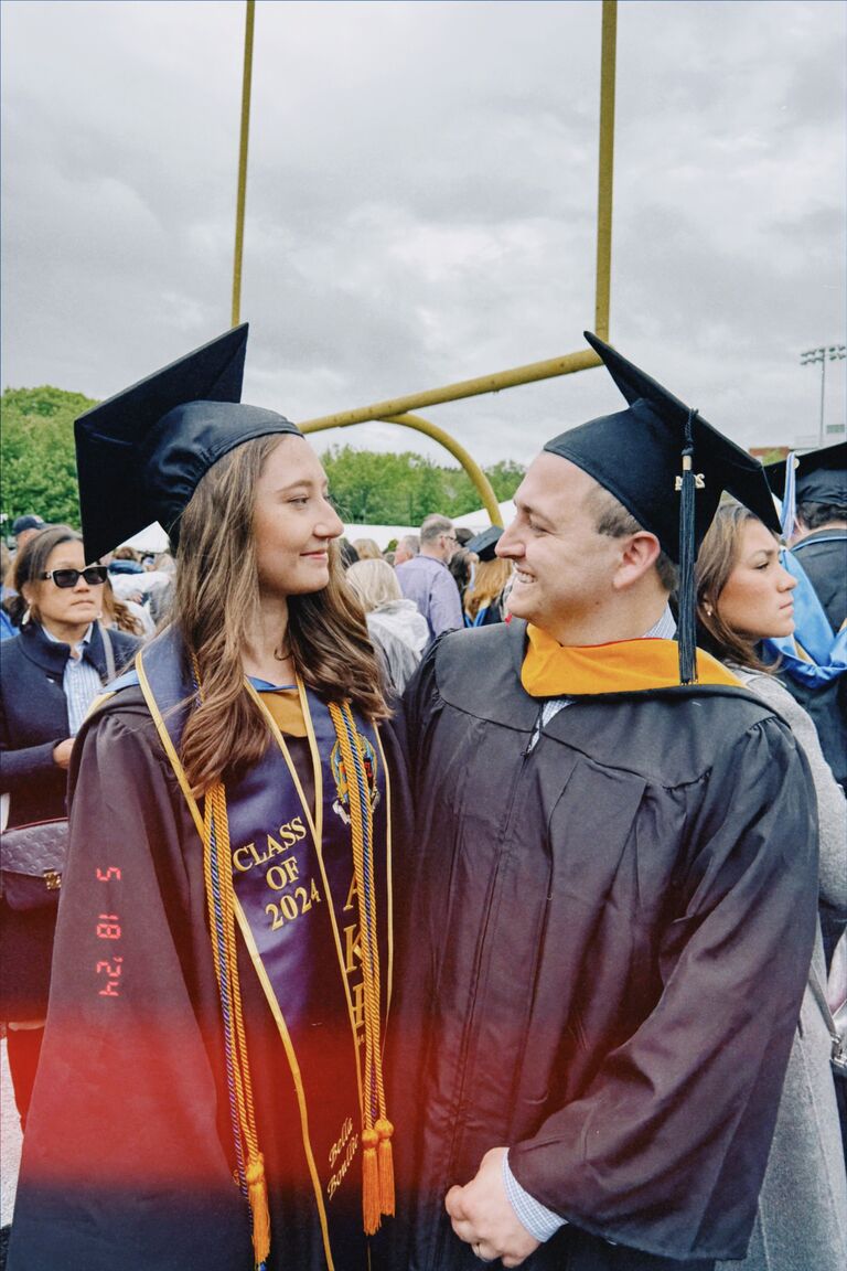 College Graduation!
(Bella @BentleyUniversity) 
(Matt @FairfieldUniversity)