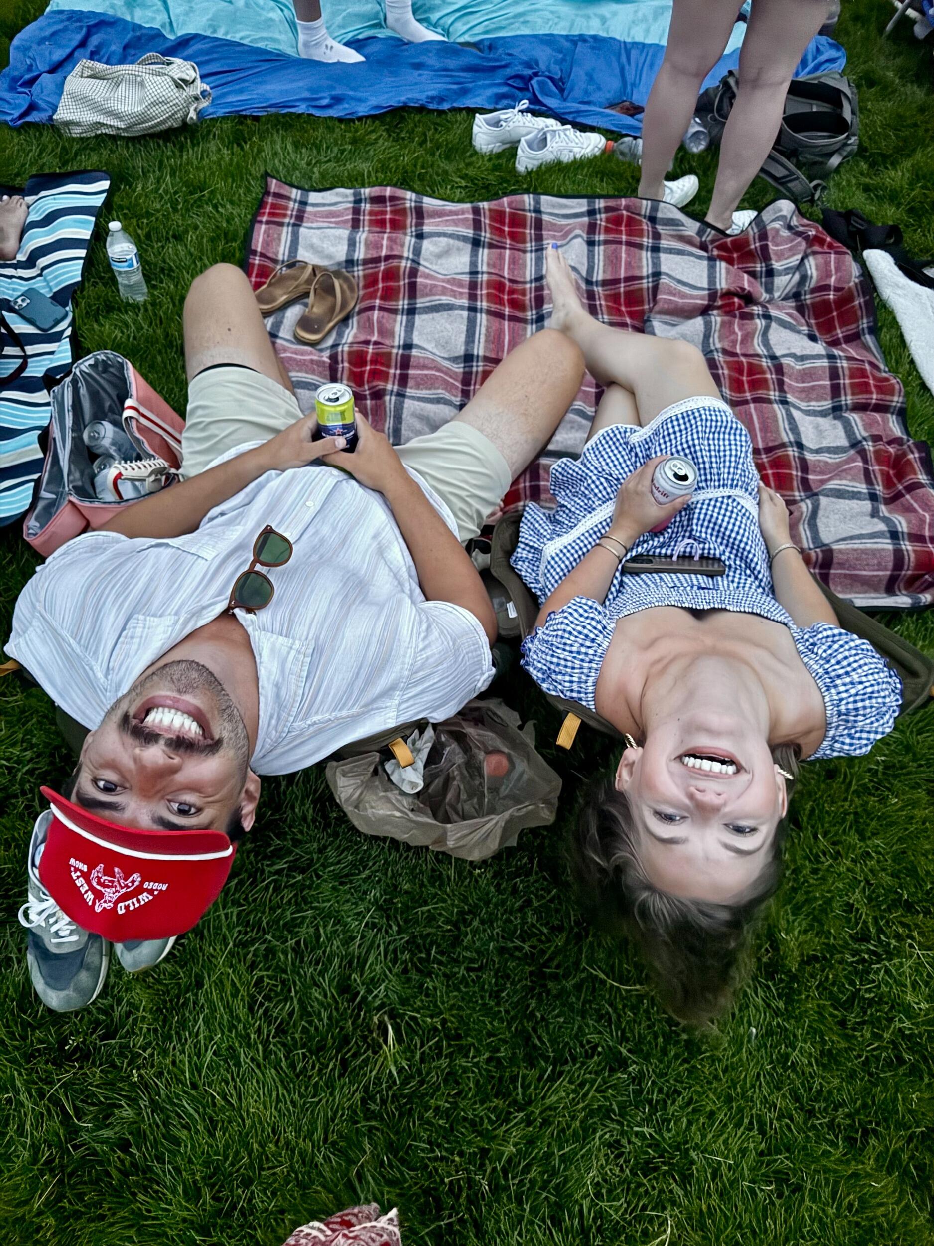 Celebrating 4th of July (Happy Birthday to Liz's Dad!) with our King's Church Family on the National Mall