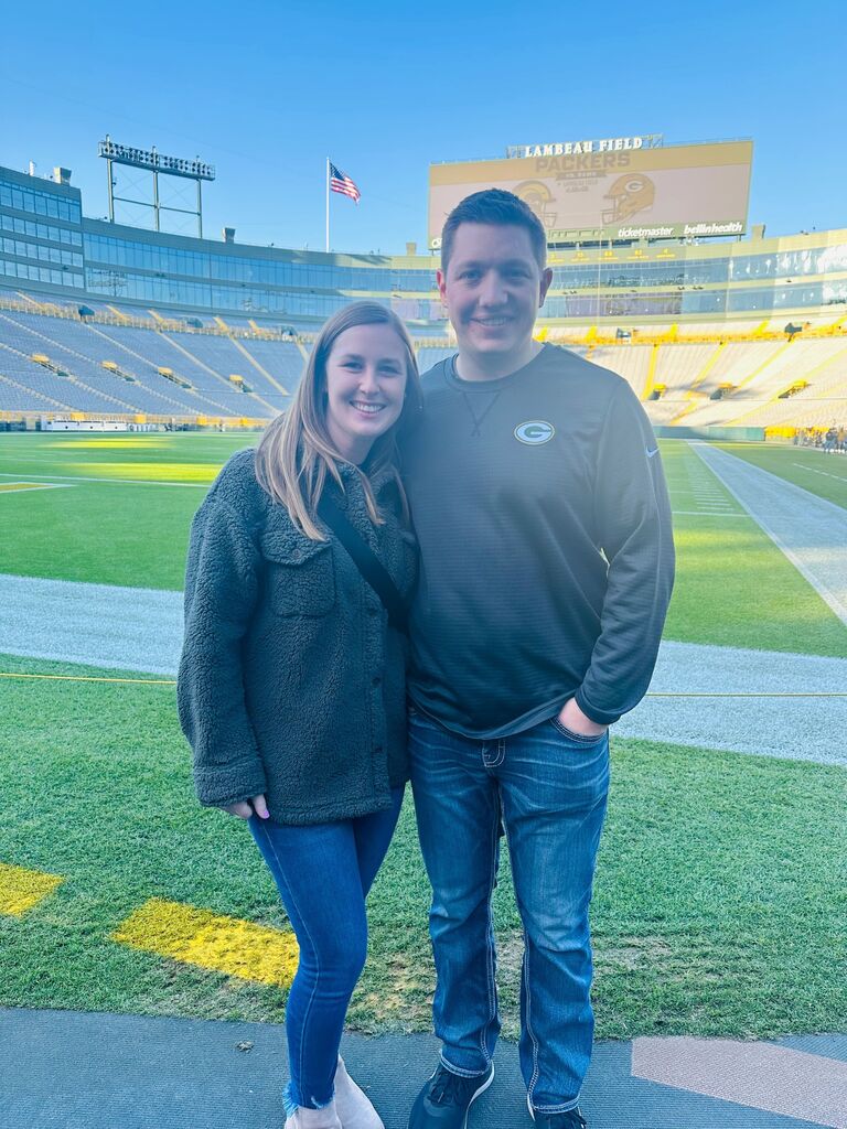 Haley's first tour of Lambeau Field