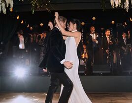 Prince Harry and Meghan Markle dancing at their wedding