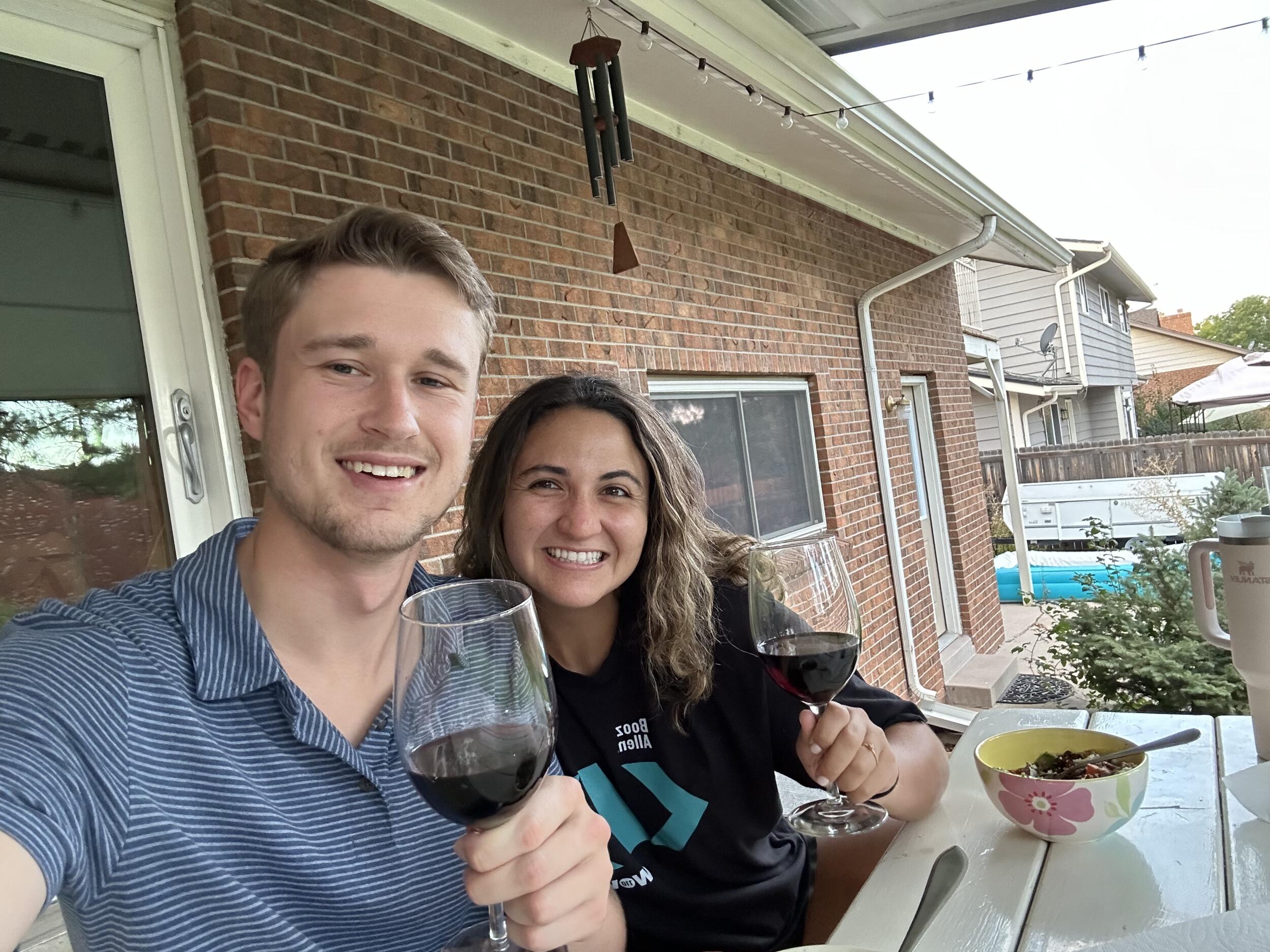 Including this one because this is what we hope to incorporate into our marriage. Nick's parents have happy hour every night where they spend intentional time catching up and sharing about their day. While I may not be able to accommodate EVERY night due to watching my figure, I love the idea and love our schmancy wine time!