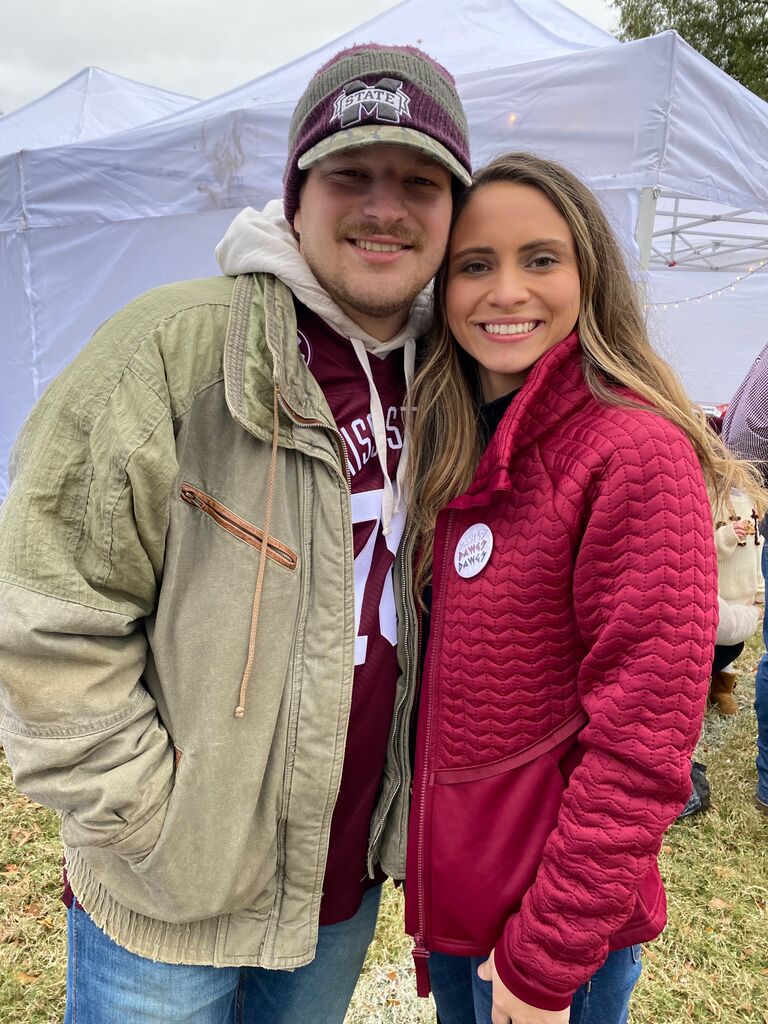 UGA vs. MSU! (Don't be fooled, Ivey had her UGA jersey on underneath)