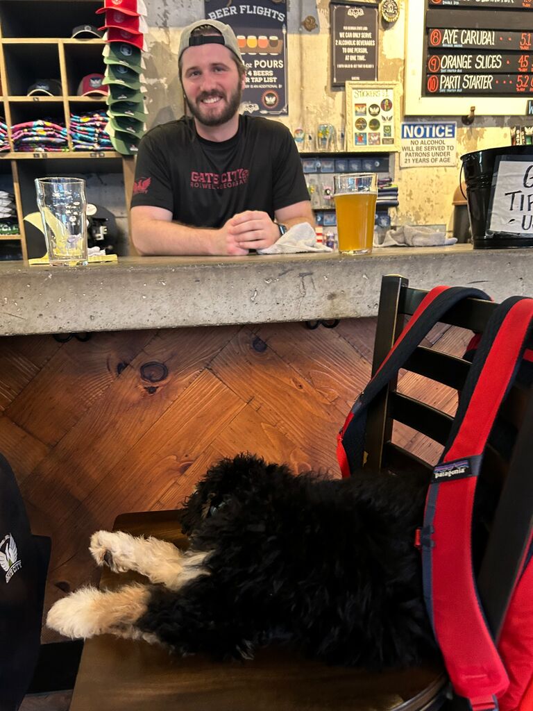 Teddy's first trip to Gate City
