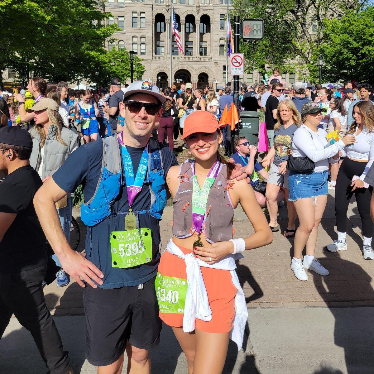 We ran our first Half Marathon in Salt Lake City! Such an amazing morning, challenging ourselves together once again.