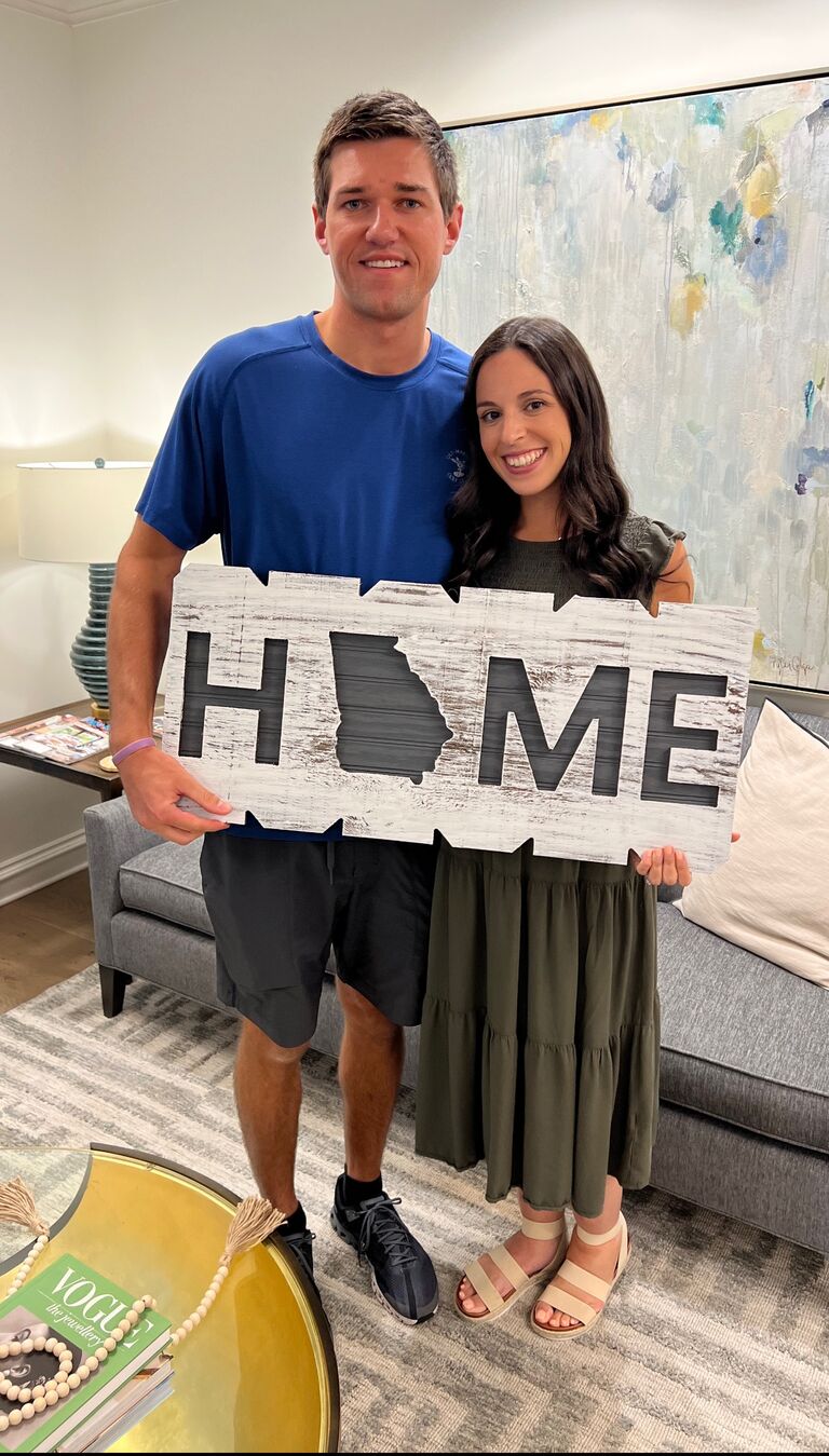 The day we closed on our first home together!