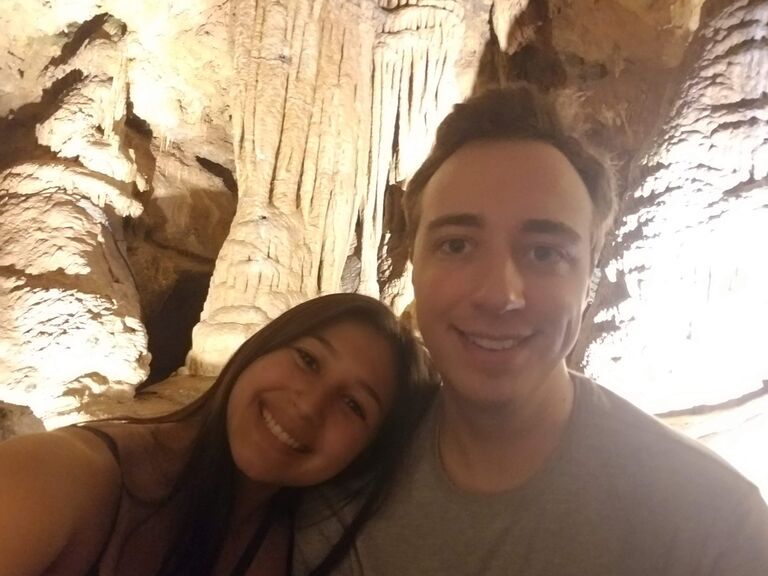 The week before moving out of Charlottesville, they take a small vacation to visit Luray Caverns. They take poor quality photos in a very dark cave but have a great time.
