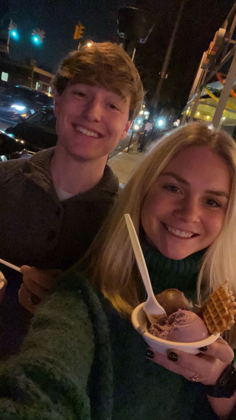 Our first "official" date was going to Ethos Church and our second date was getting tacos and Jeni's. To this day it's still one of our favorite date nights. It brings us such so much joy! 