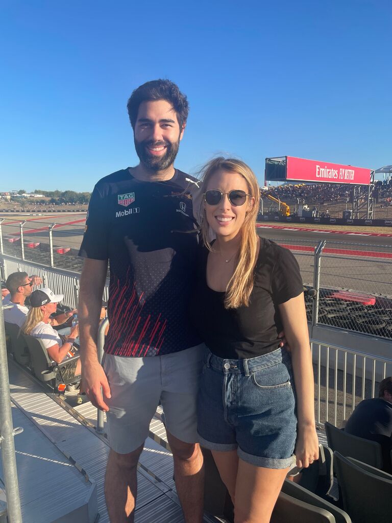 First F1 race together in Austin, TX. 