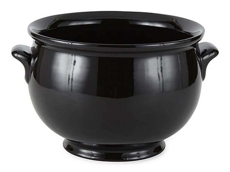 Black cauldron candy bowl