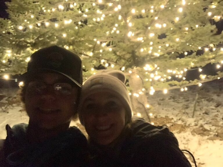 Christmas break after our first semester together.