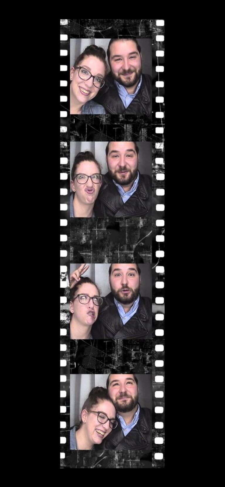 Being cute in a photobooth on our second date 