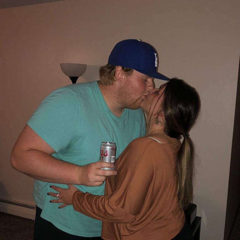 Celebrating a successful move-in to their first apartment