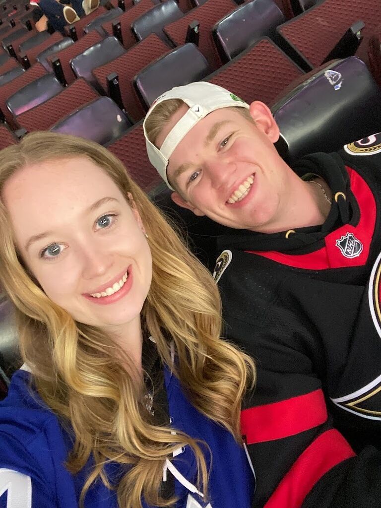 Sens vs Leafs in Ottawa.